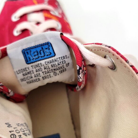 Keds Red Loony Tunes Buggs Bunny High Top Sneakers - Picture 6 of 8